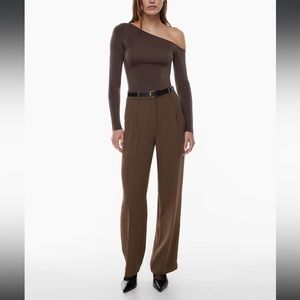 Wilfred Effortless Pants, Rich Mocha Brown